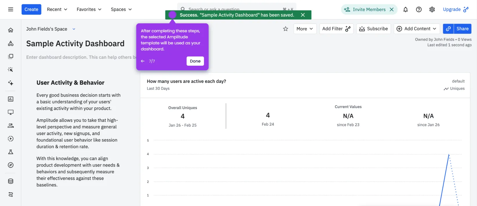 How to Use Dashboard Templates in Amplitude 1Min Guide